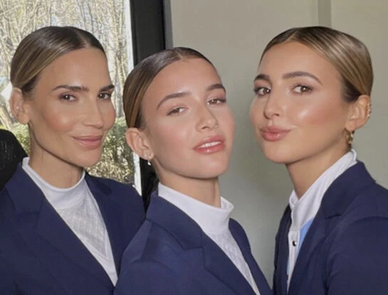 María Vazquez posó con sus hijas Mia y Myla Cambiaso: vestidas como polistas sorprendieron por su parecido físico y su belleza