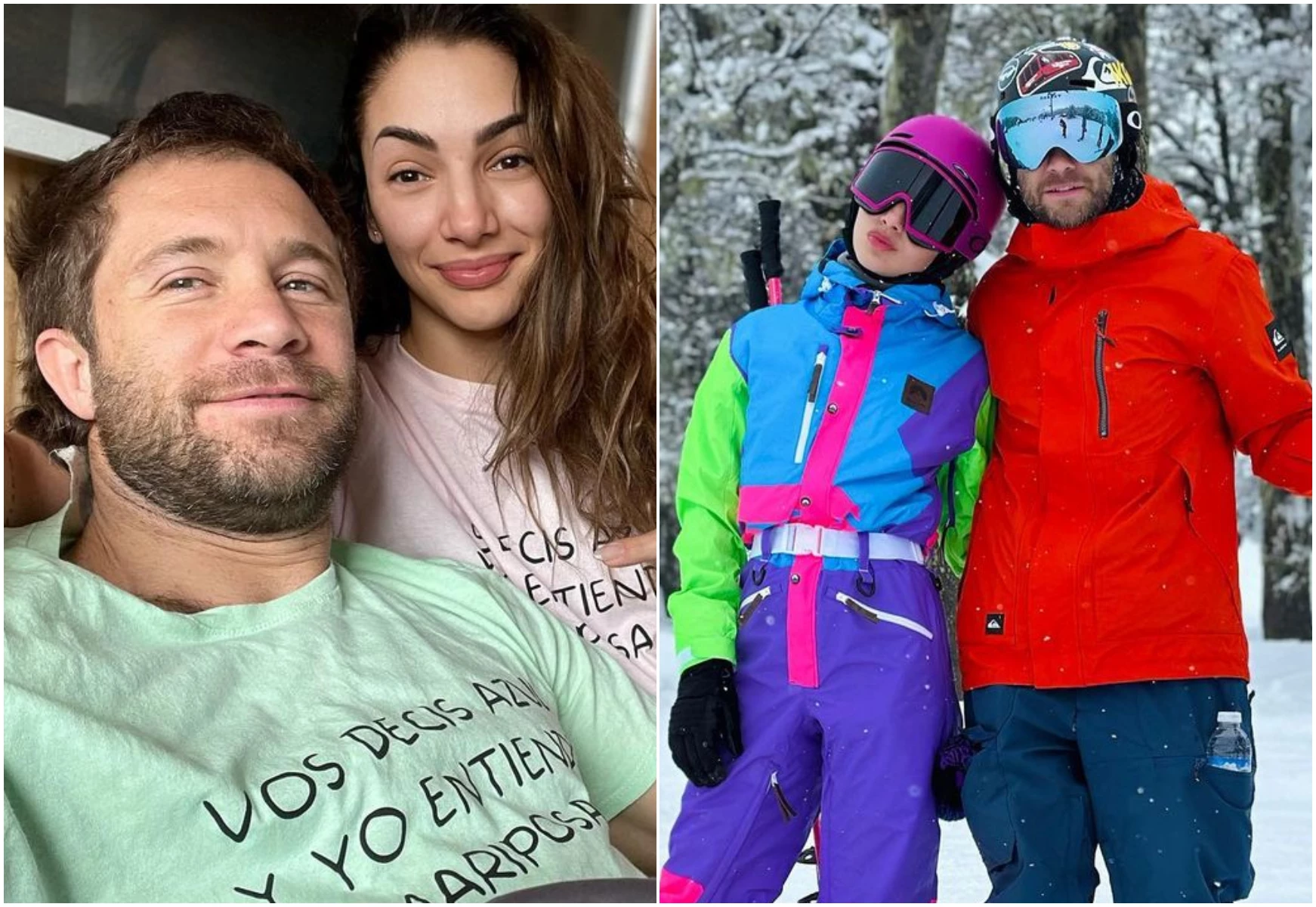 Nico Riera y Thelma Fardín, más enamorados que nunca en Bariloche