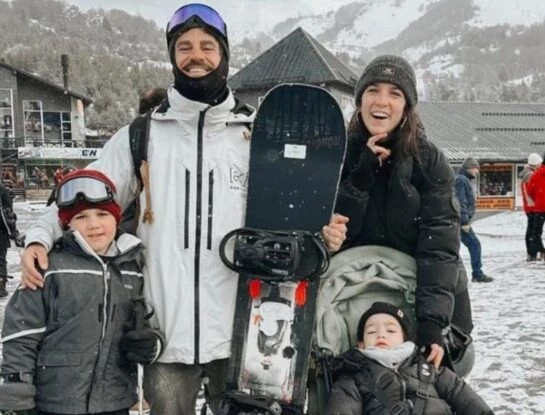 Las divertidas vacaciones de Juana Repetto y sus hijos en Bariloche