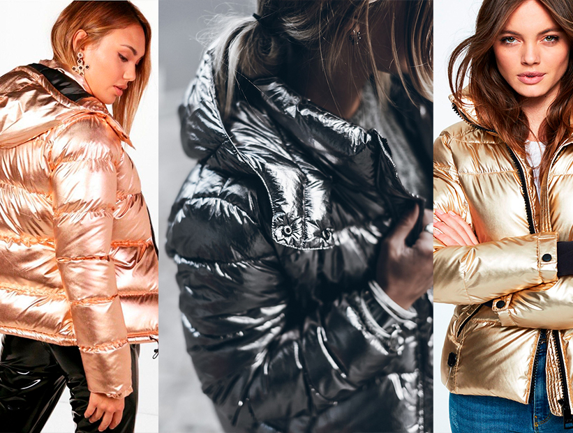 Campera puffer metalizada: la tendencia más canchera para el invierno