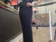 Pampita usó un look total black en la presentación del Bailando. Foto: Instagram.