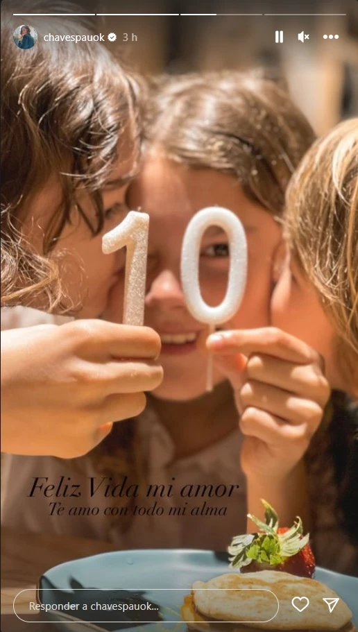 Paula Chaves le dedicó un tierno posteo a su hija Olivia en el día de su cumpleaños