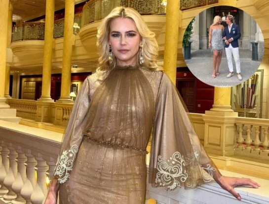 Valeria Mazza lució un look shiny ideal para un cocktail