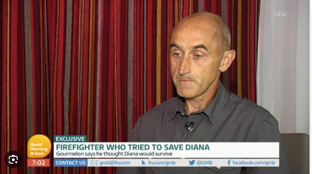 Xavier Gaorumelon el bombero que escuchó las últimas palabras de Lady Di antes de morir