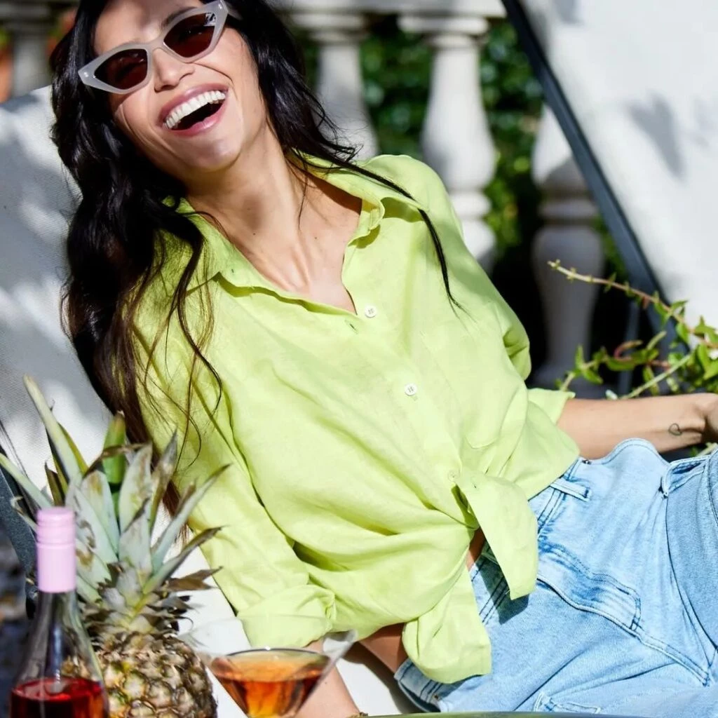 Zaira Nara apuesta al color verde palta al igual que la China Suárez