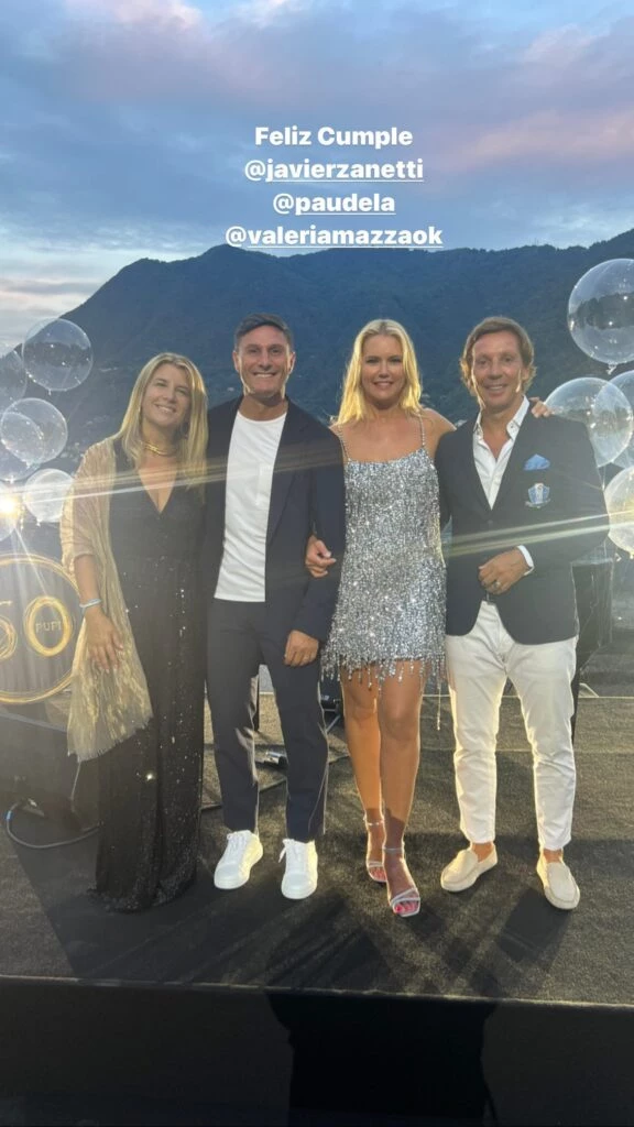 Valeria Mazza lució un look shinny ideal para un cocktail