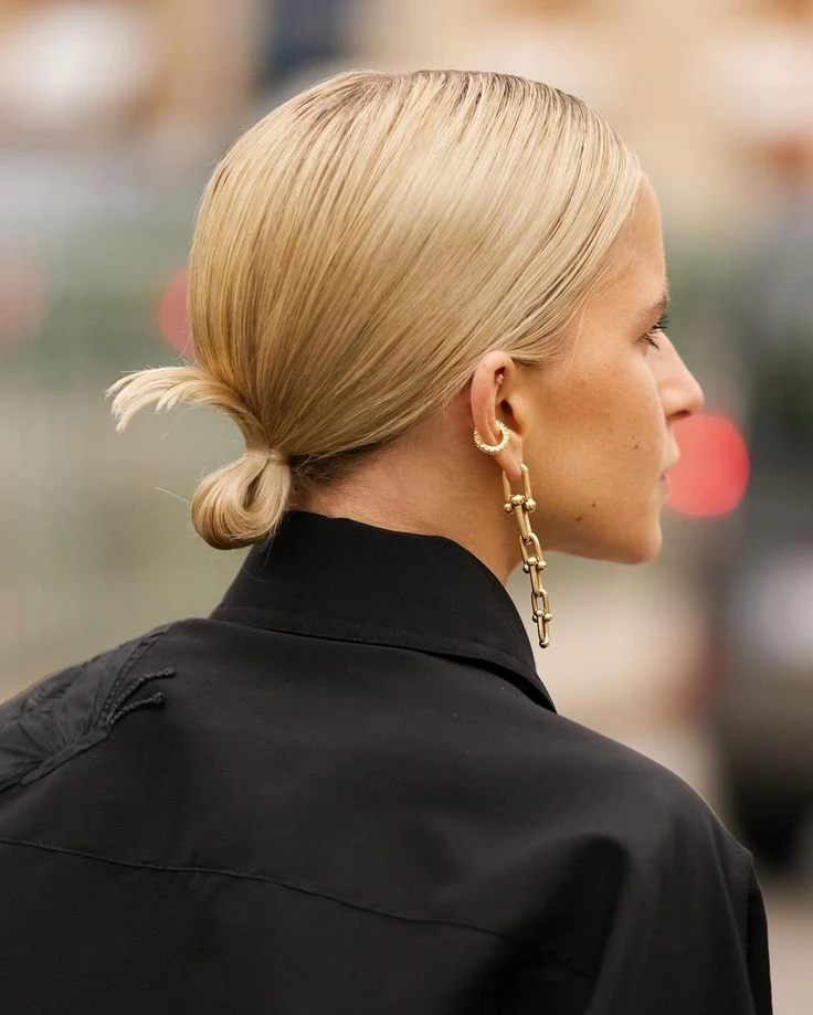 micro rodete peinado de fiesta ideal para pelo corto o poco pelo