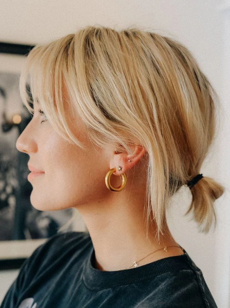 micro rodete peinado de fiesta ideal para pelo corto o poco pelo