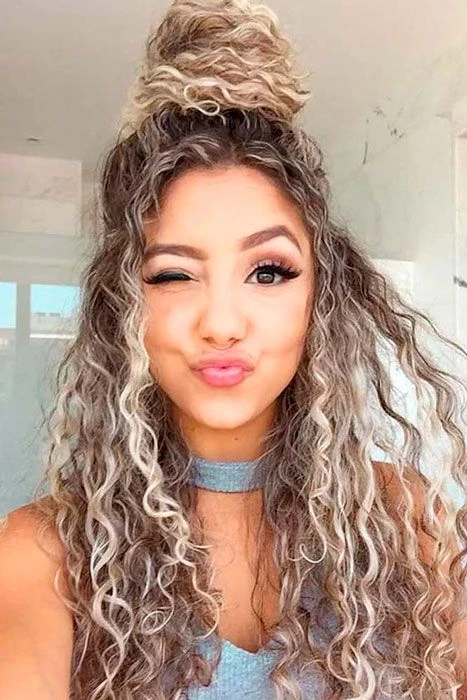 peinados faciles para pelo con rulos