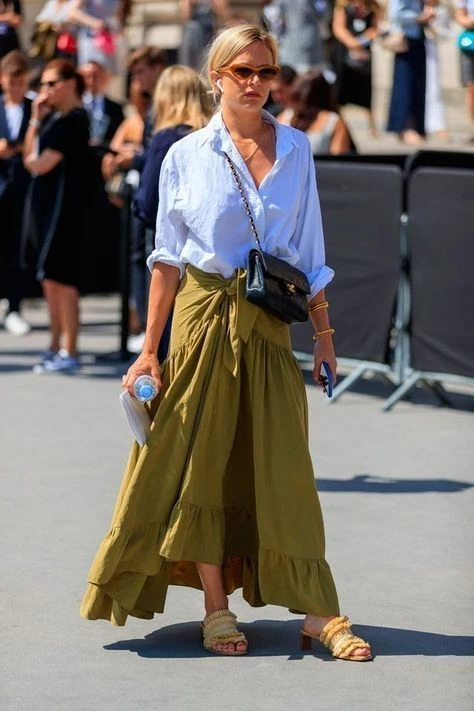 pollera pareo item de moda temporada 2024