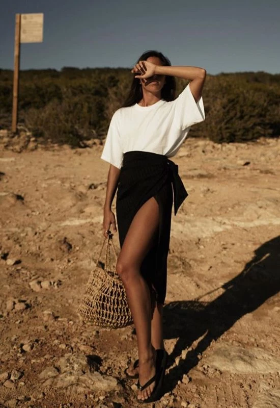 pollera pareo item de moda temporada 2024