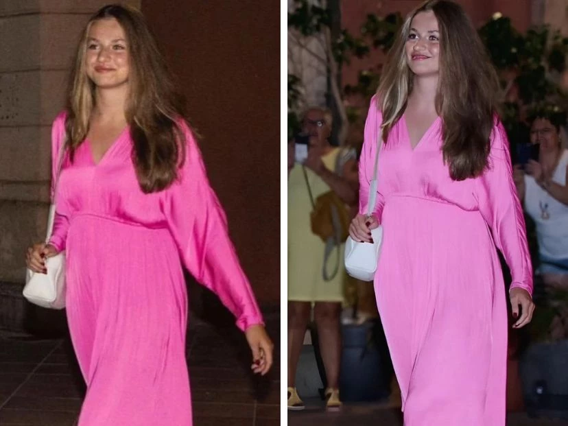 princesa leonor manicura roja