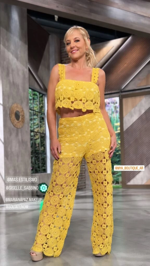 Jimena Monteverde apostó por el color tendencia de la temporada