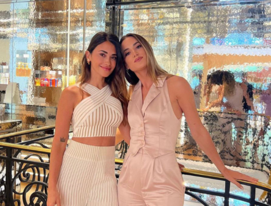 El look matchy de Antonela Roccuzzo y Elena Galera para ir al gimnasio