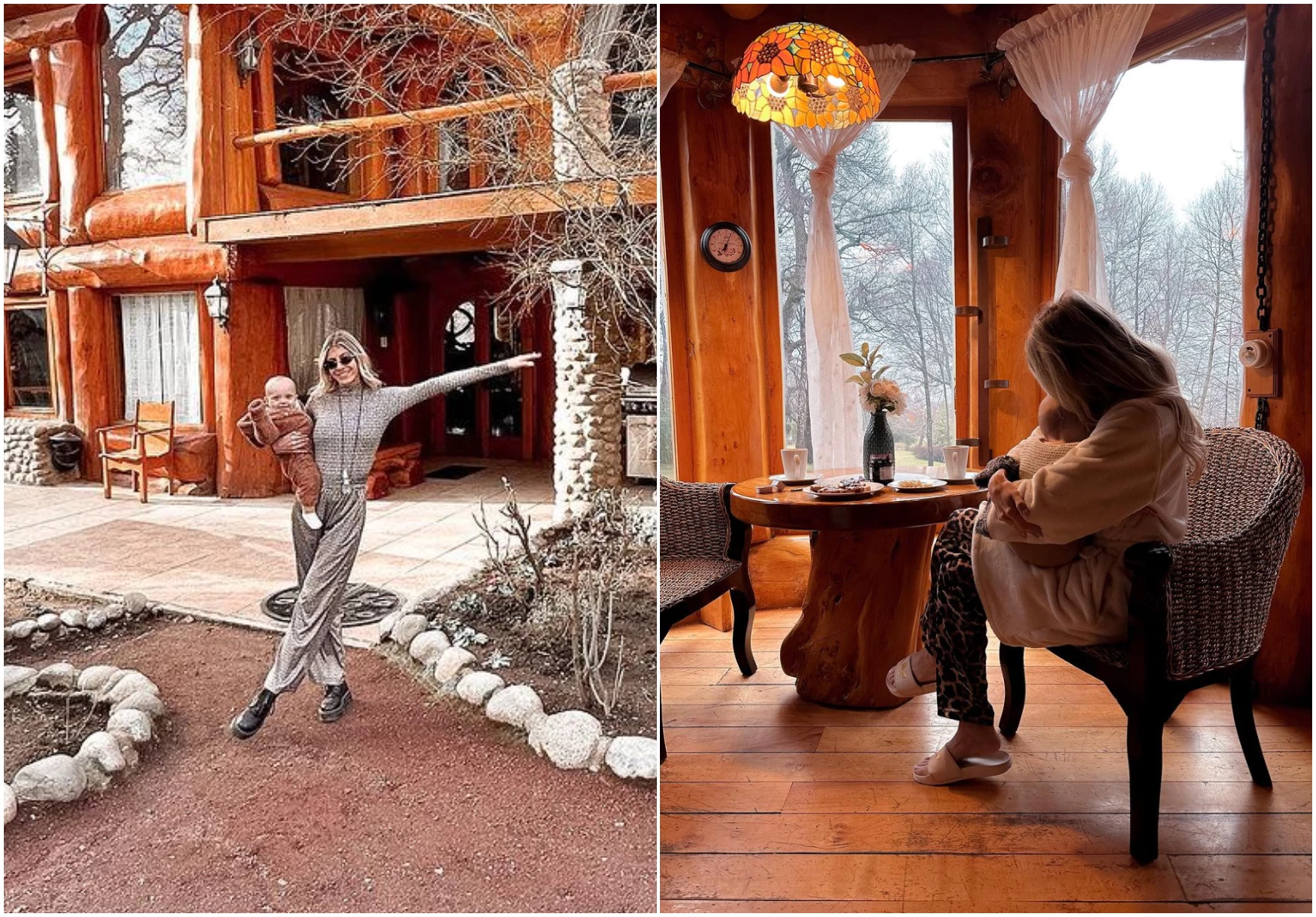 Cande Ruggeri disfruta de su viaje soñado a la Patagonia con su pareja y su hija Vita