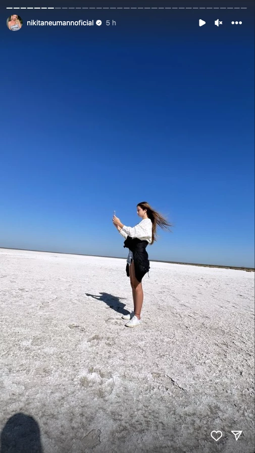 Nicole viajó a San Luis con Allegra y Sienna
