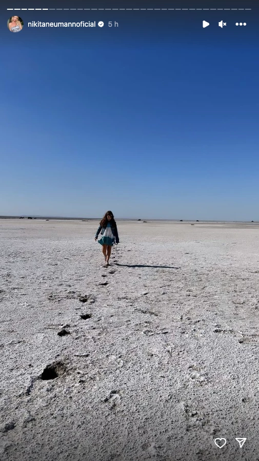 Nicole viajó a San Luis con Allegra y Sienna