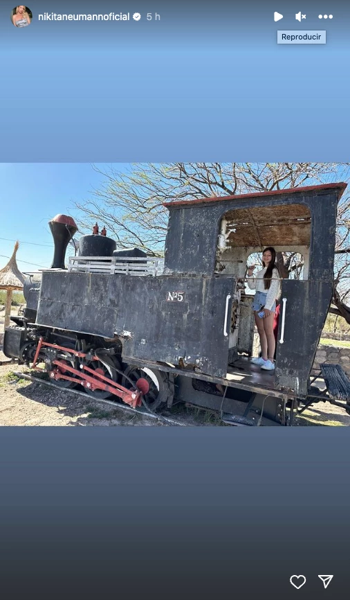 Nicole viajó a San Luis con Allegra y Sienna