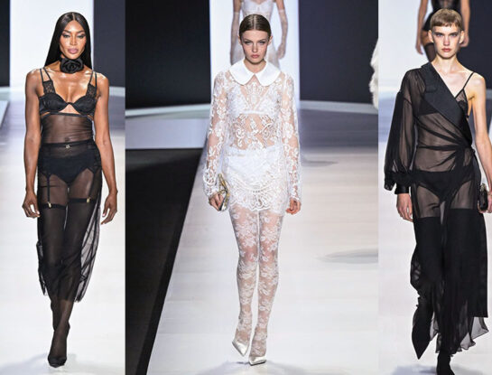 Las transparencias se apoderan de la sensual pasarela de Dolce & Gabbana