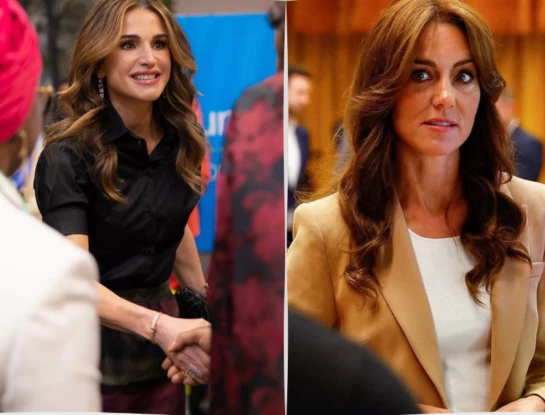 Coincidencia fashion: Kate Middleton y Rania de Jordania nos enseñan cómo llevar un traje sastre y crear un look fashionista 