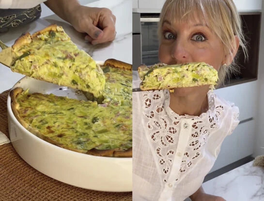 Tarta suave de puerros: la receta de Jimena Monteverde que te soluciona una comida