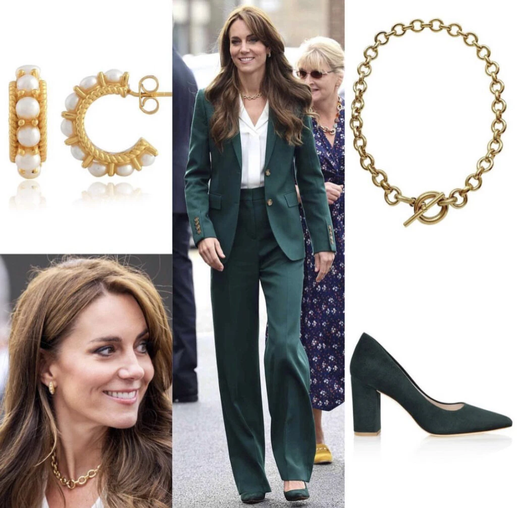 Kate Middleton usó un look sastrero y sorprendió. Foto: Instagram.
