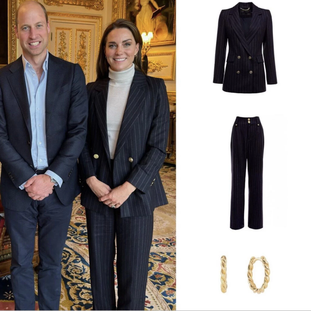 Kate Middleton volvió a apostar por un look sastrero