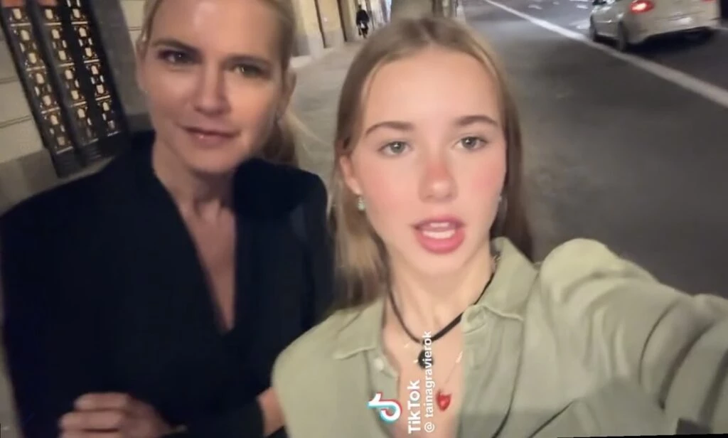 Los looks súper cancheros de Valeria Mazza y Taína Gravier en Madrid. Foto: TikTok.