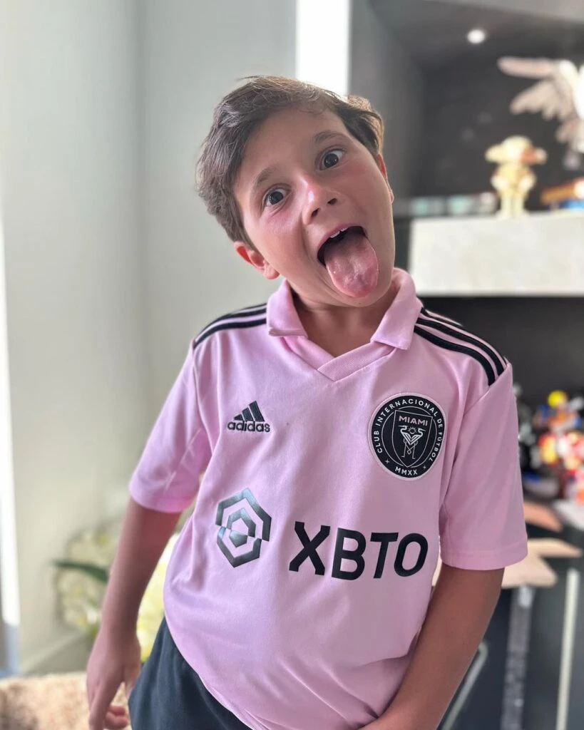 Mateo Messi cumple 8 años