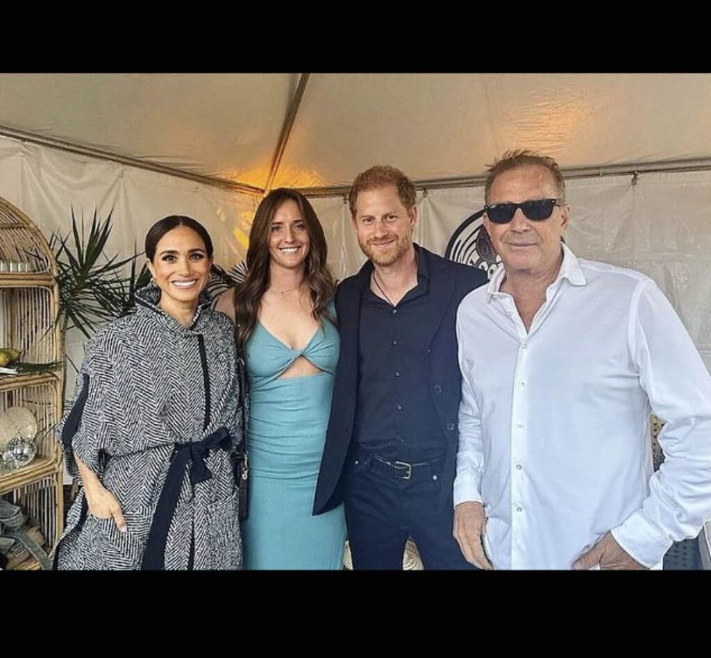 Meghan y Harry estuvieron presentes en un evento benefico de Kevin Costner. Foto: Instagram.