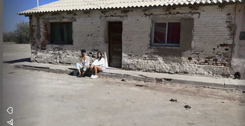 Nicole viajó a San Luis con Allegra y Sienna