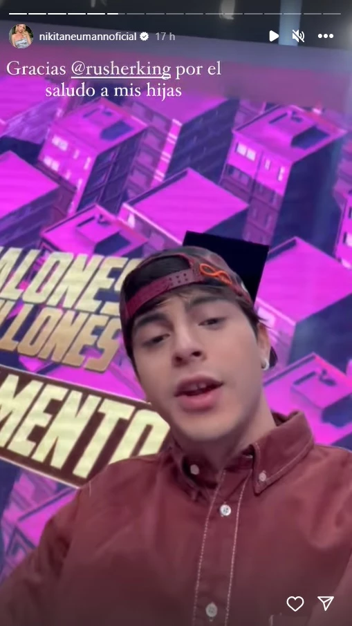 Nicole Neumann agradeció el gesto buena onda de Rusherking