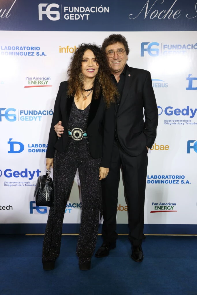 Patricia Sosa y Oscar Mediavilla en la 3° gala a beneficio de la Fundación GEDYT