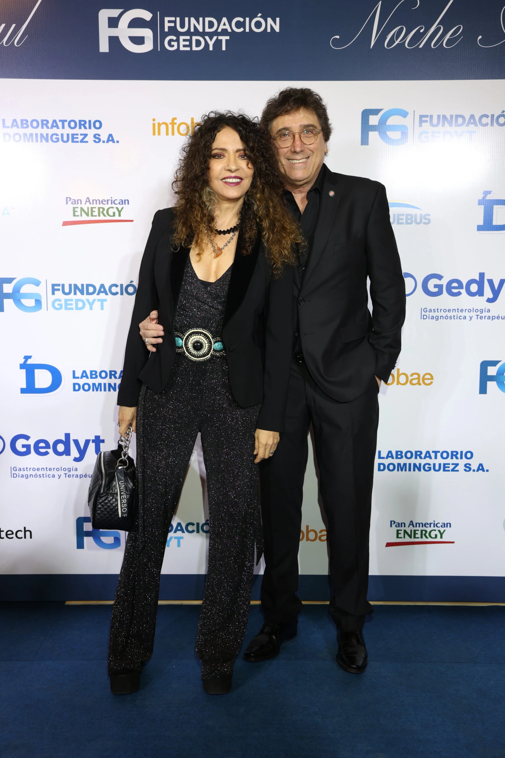 Patricia Sosa y Oscar Mediavilla en la 3° gala a beneficio de la Fundación GEDYT