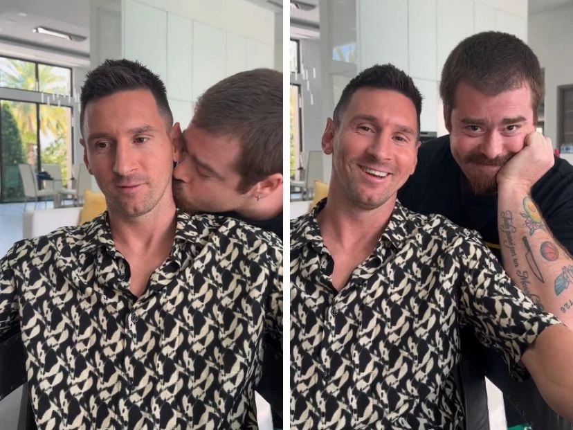 Perlitas del encuentro de Migue Granados con Leo Messi Antonela empezó a seguirme en Instagram!