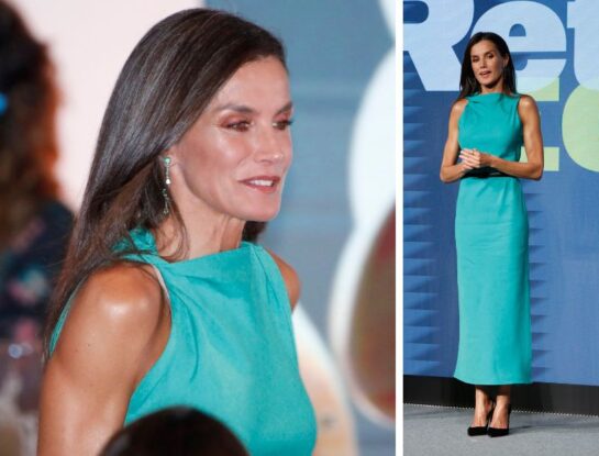 Letizia llevó un look low cost y dio cátedra de estilo