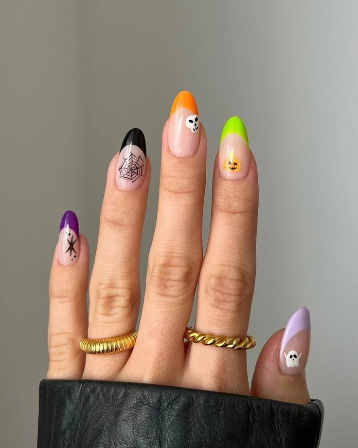 7 manicuras francesas tematicas de halloween