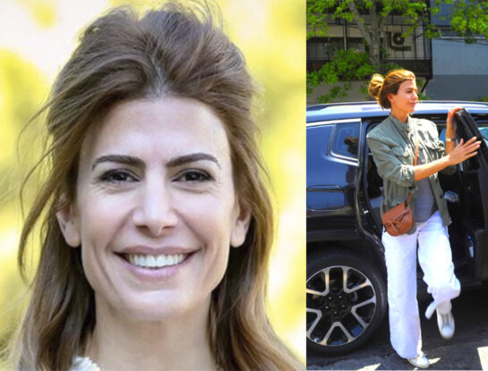 Juliana Awada llevó un look comfy chic para ir a votar