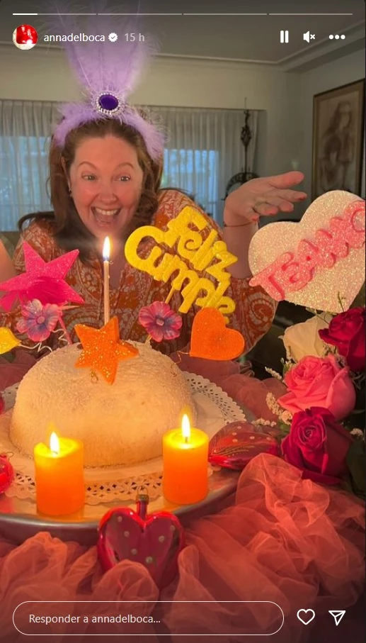 Andrea del Boca cumpleaños