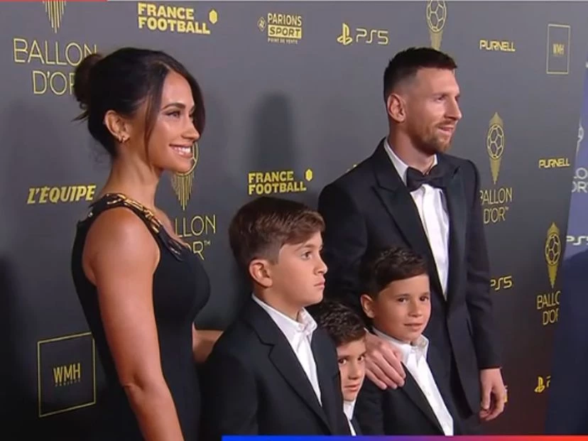 Antonela Roccuzzo dio cátedra de elegancia en la ceremonia del Balón de Oro