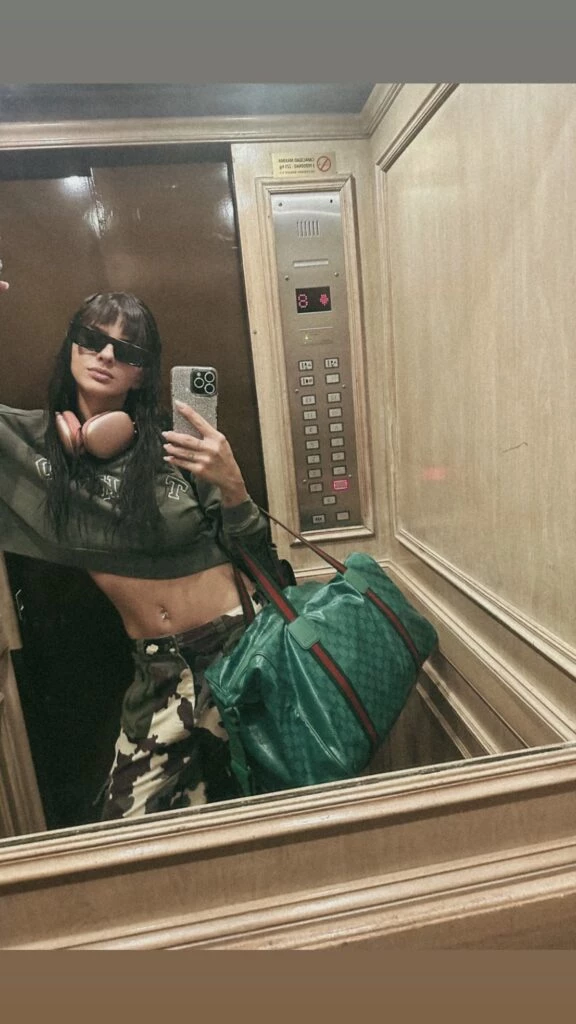 Así es el lujoso bolso que usó la China Suárez. Foto: Instagram.