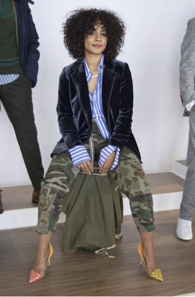 Así se usa el estampado camuflado esta primavera 2023. Foto: Pintrerest.