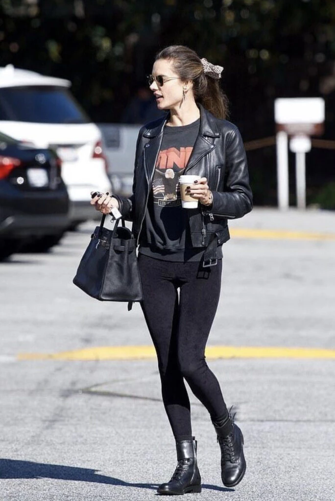 Así se usa el estilo biker. Foto: Pinterest.