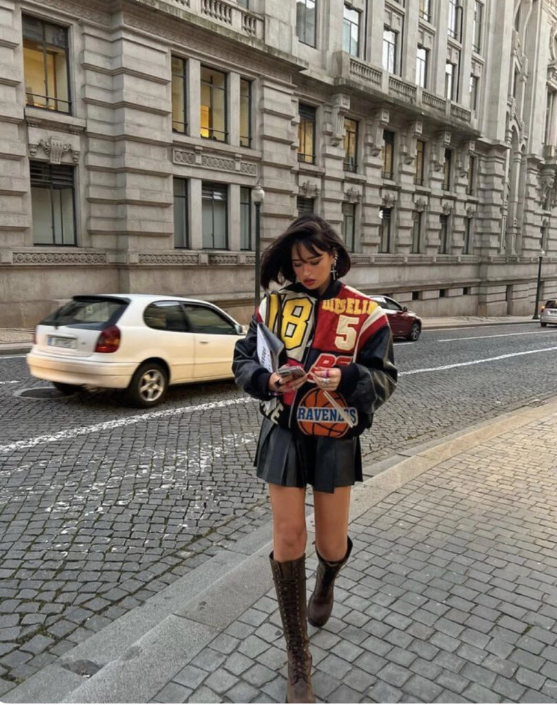 Así se usa el estilo biker. Foto: Pinterest.