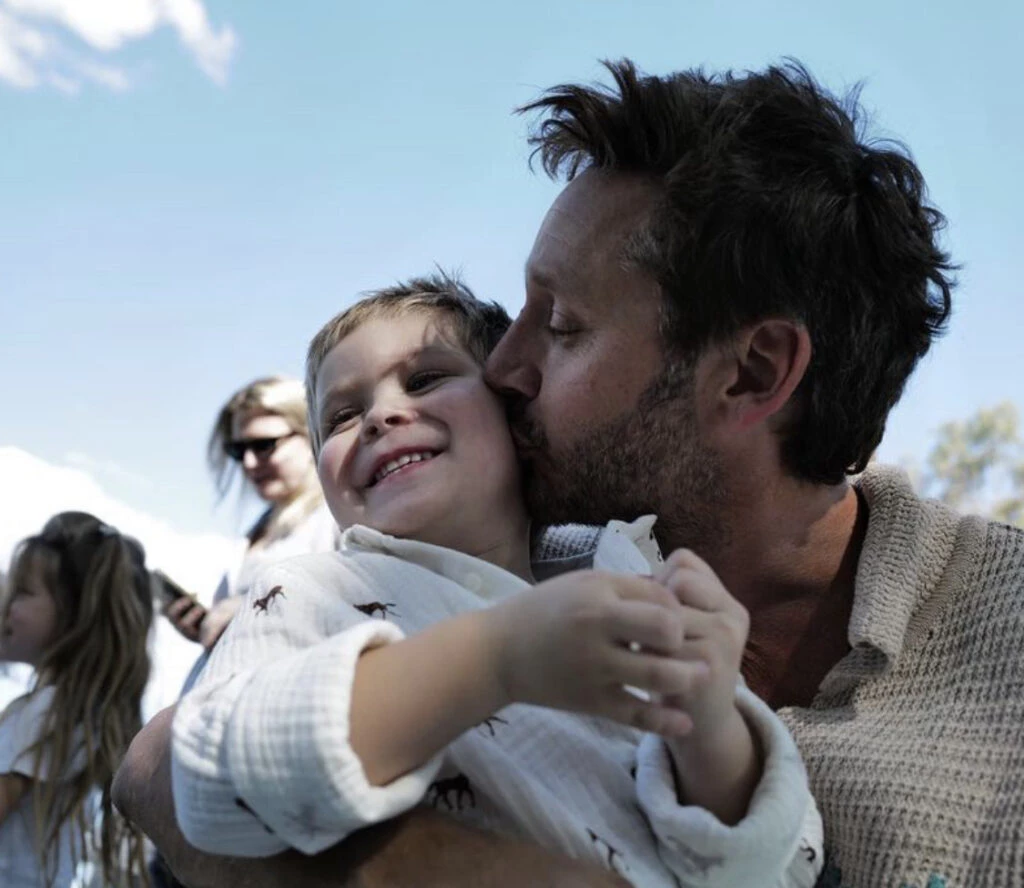 La China Suárez y Benjamin Vicuña juntos en un evento escolar. Foto: Instagram. 