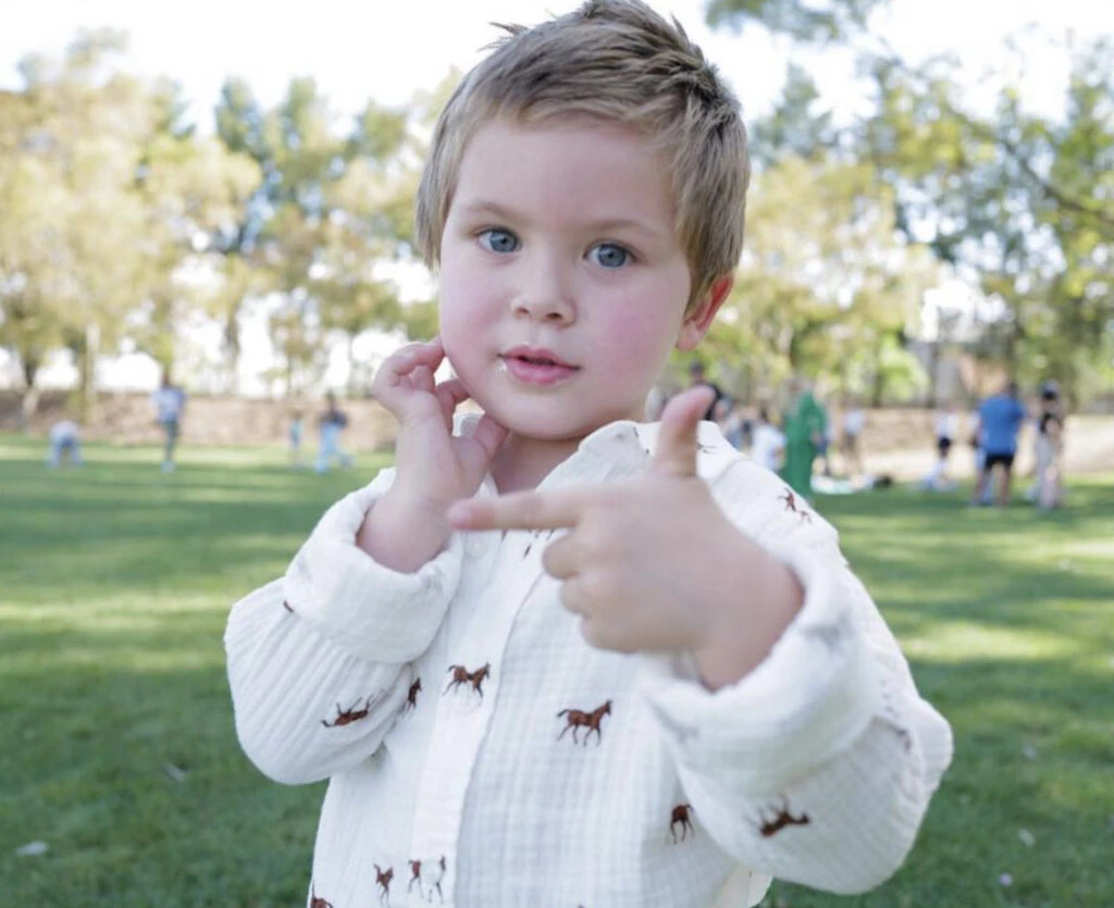 La China Suárez y Benjamin Vicuña juntos en un evento escolar. Foto: Instagram. 