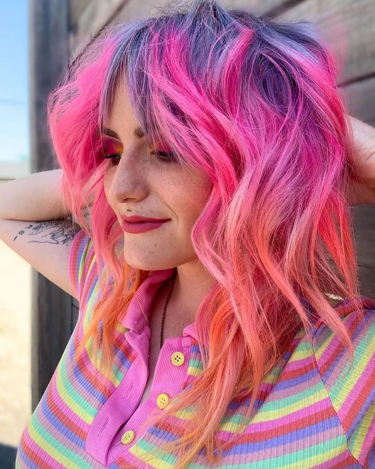 Tendencia teñirse el pelo de colores