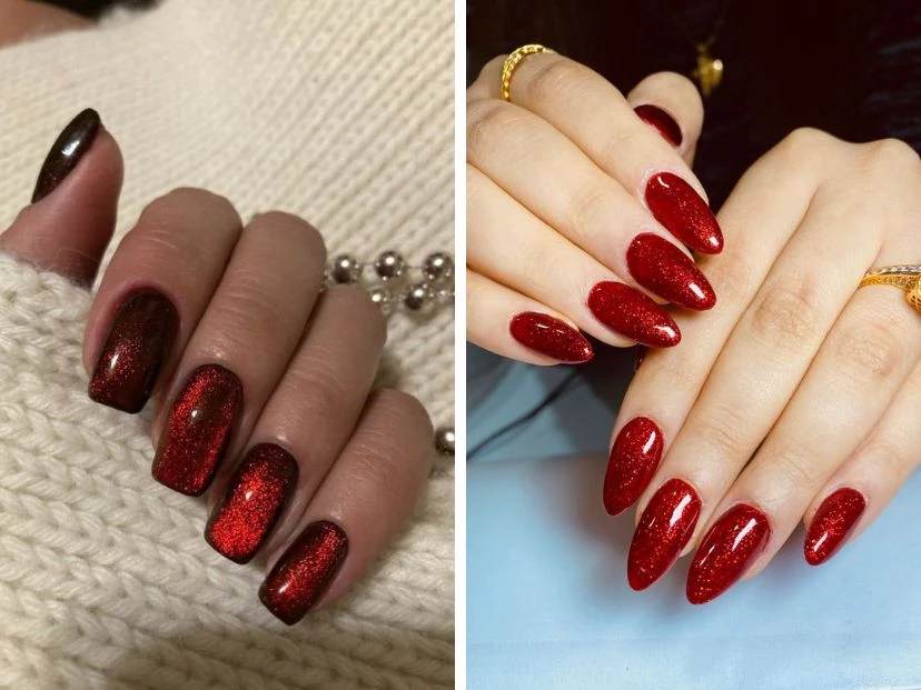 Candy red velvet nails llevá en tus uñas el color de la temporada