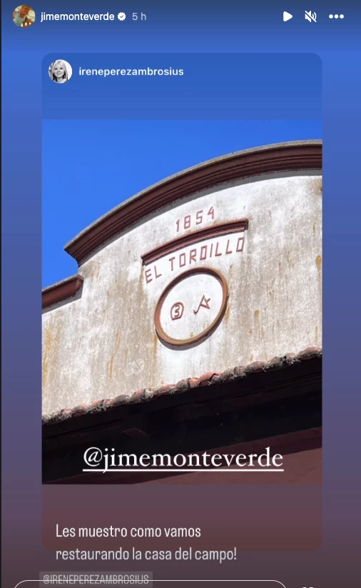 Jimena Monteverde mostró cómo marcha la remodelación de su casa de campo colonial.