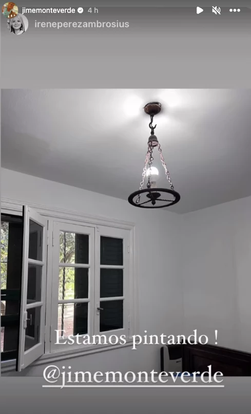 Jimena Monteverde mostró cómo marcha la remodelación de su casa de campo colonial.